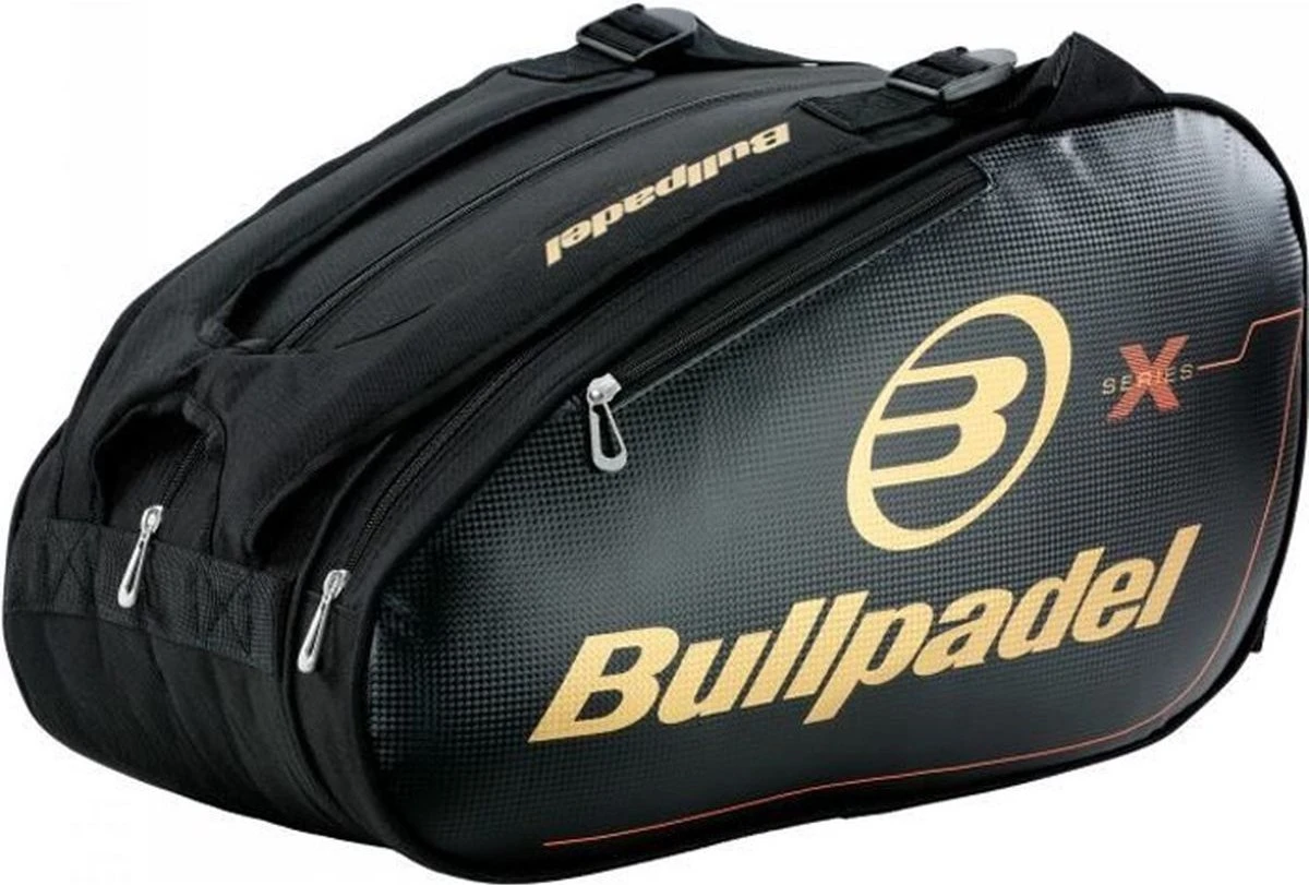 Bullpadel Racketbag X-series Carbon Gold Padel Tas 1 Bullpadel Racketbag X-series Carbon Gold Padel Tas