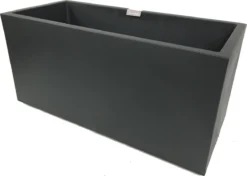 Elho Vivo Matt Finish Lang Wielen 90 - Grote Staande Plantenbak Voor Binnen & Buiten - Gemaakt Van Gereycled Plastic - L 39 X W 88 X H 41 Cm - Zwart -RHRQuality winkel 1200x854