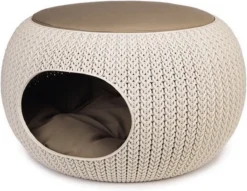 Curver Cozy Pet Home - Kattenmand - Crème - Ø 55 Cm