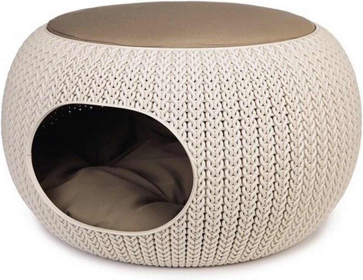Curver Cozy Pet Home - Kattenmand - Crème - Ø 55 Cm 1 Curver Cozy Pet Home - Kattenmand - Crème - Ø 55 Cm