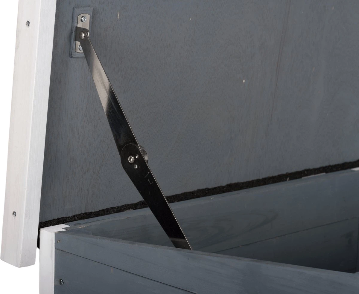 MyMax Kattenhuis - Hout - Openslaand Bitumen Dak - Kattenhuis Voor Buiten - Kattenhok - Kattenhuisje Hout - Grijs - 57*45*43CM 6 MyMax Kattenhuis - Hout - Openslaand Bitumen Dak - Kattenhuis Voor Buiten - Kattenhok - Kattenhuisje Hout - Grijs - 57*45*43CM - Afbeelding 6