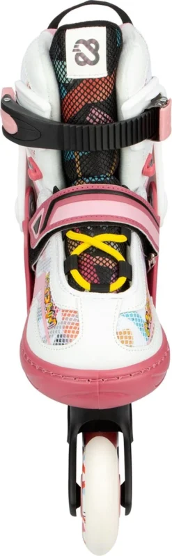Nijdam Inline Skates Verstelbaar - 31-35 - Fruity Fro-yo - Roze/Wit -RHRQuality winkel 371x1200