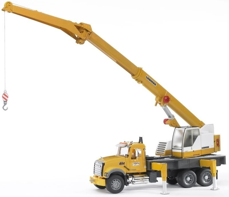 Bruder 2818 - MACK Granite Met Liebherr Kraan 2 Bruder 2818 - MACK Granite Met Liebherr Kraan - Afbeelding 2