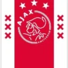 Ajax® Ajax- Handdoek Wit Rood Wit AFC Ajax 50x100cm