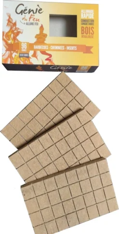 Genie Du Feu Aanmaakblokjes Bruin - 1344 Stuks - Voordeel Verpakking -RHRQuality winkel 614x1200
