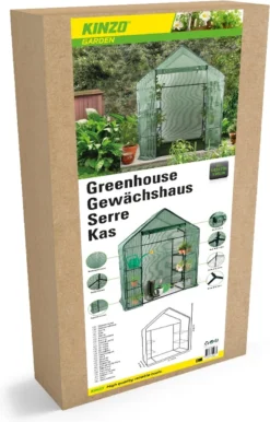 Kinzo Garden - Plastic Broeikas - Serre Van Meerdere Verdiepingen - 143 X 73 X 195 - Groen -RHRQuality winkel 768x1200