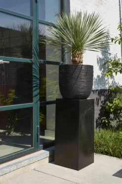 Capi Europe - Bloempot Bol Rib NL - 43x41 - Antraciet - Voor Binnen En Buiten - KOFZ933 -RHRQuality winkel 799x1200 7