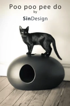 SinDesign Poopoopeedo Kattenbak - Zwart -RHRQuality winkel 800x1200 1