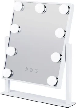 Bright Beauty Vanity Make Up Spiegel Met Verlichting - Wit - Dimbaar Met Drie Lichtstanden