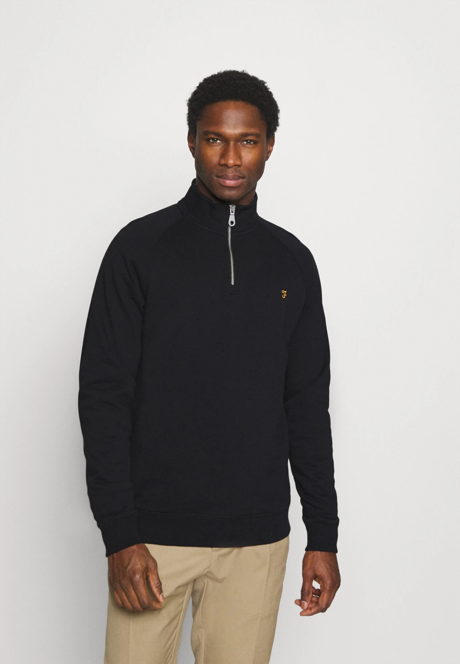 Farah Jim 1/4 Zip - Sweater - Black 1 Farah Jim 1/4 Zip - Sweater - Black