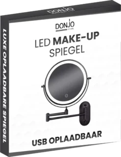 Make Up - Spiegel - Led Verlichting - 10X Vergroting - 3 Lichtstanden - Wandspiegel Rond - Badkamer - Mat Zwart - Draadloos 21 Make Up - Spiegel - Led Verlichting - 10X Vergroting - 3 Lichtstanden - Wandspiegel Rond - Badkamer - Mat Zwart - Draadloos -RHRQuality winkel 926x1200 1