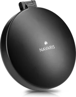 Navaris 1x/5x Vergrotende Make-up Spiegel - Compacte Opvouwbare Kap- En Reisspiegel - Led-verlichte Dubbelzijdige Make-upspiegel - Zwart -RHRQuality winkel 951x1200 2
