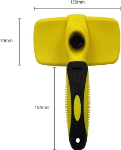 ElegaPet Hondenborstel Groen - Hondenhaar Verwijderen - Kat En Hondenkam - Slickerborstel Hond En Kat - Groomer - Ondervacht Kam Hond - Borstel Hond - Hondenborstel Langharig En Kortharig - Slickerborstel - Anti Klit/Knopen/Huidschilfers -RHRQuality winkel 964x1200