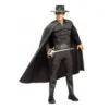 Zorro Zwart Met Gespierde Borst Deluxe