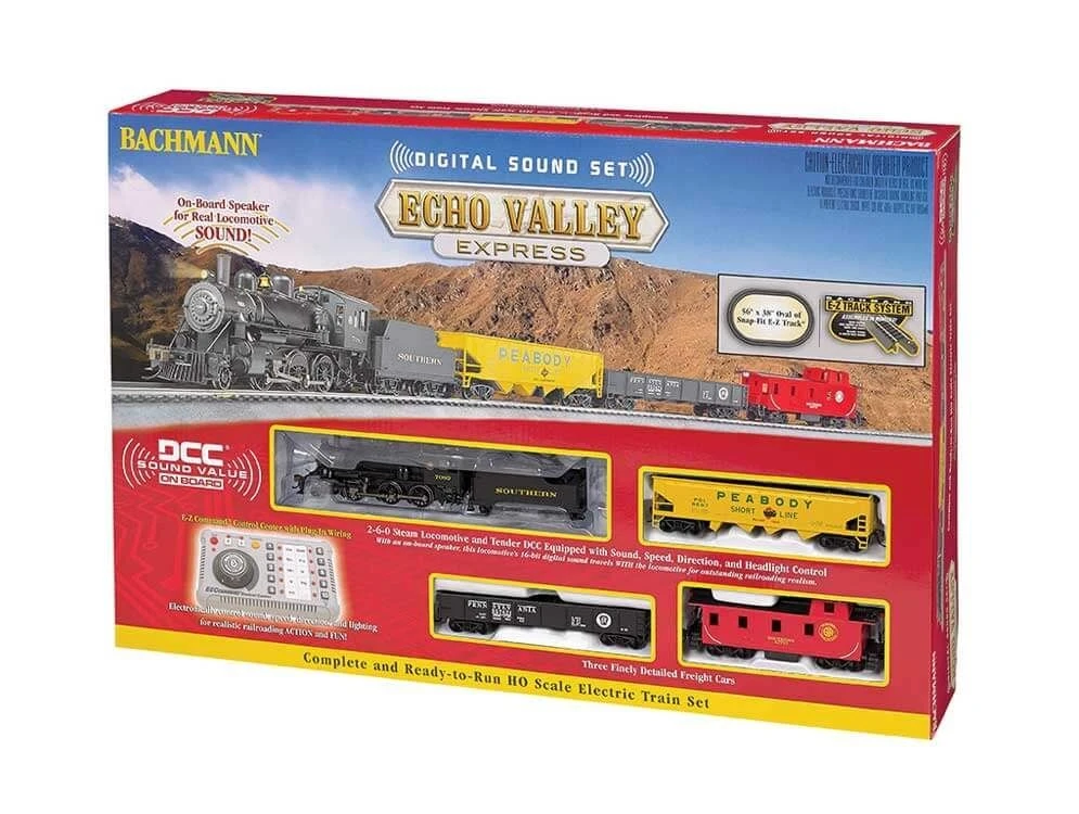 Bachmann HO Scale Echo Valley Express W/EZ Command Sound Train Set 1 Bachmann HO Scale Echo Valley Express W/EZ Command Sound Train Set