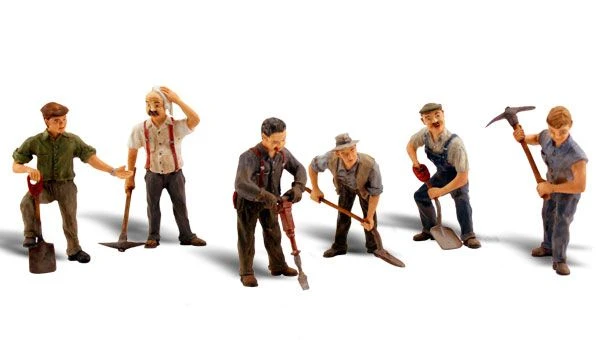 Woodland Scenics O Scale Road Crew Figures 1 Woodland Scenics O Scale Road Crew Figures
