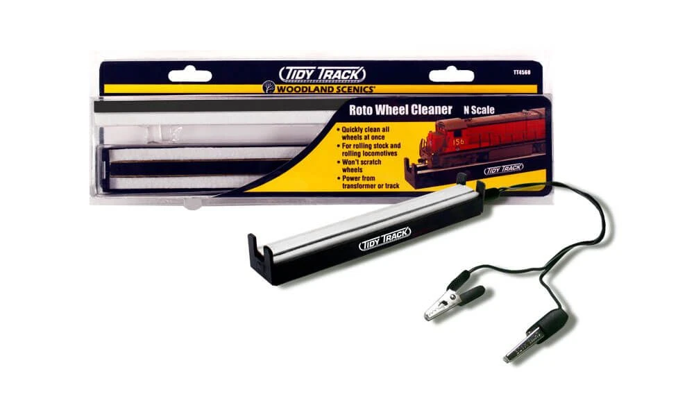 Woodland Scenics N Scale Tidy Track Roto Wheel Cleaner TT4560 1 Woodland Scenics N Scale Tidy Track Roto Wheel Cleaner TT4560