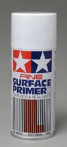 Tamiya Surface Primer White 180ml Spray Lacquer Paint