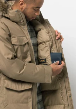 Jack Wolfskin Parka WINTERFROST DOWN PARKA M -RHRQuality winkel jack wolfskin parka winterfrost down parka m beige 2